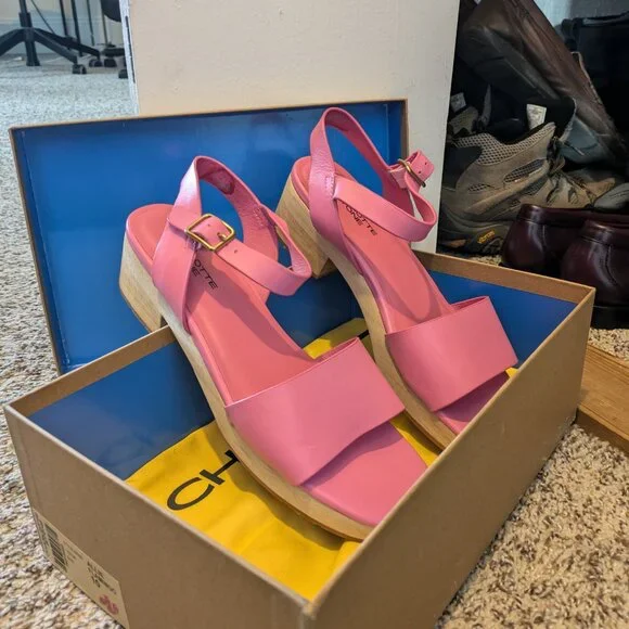 Charlotte Stone Pink Allie Clog Sandals - Picture 2 of 11